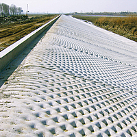 Large area with filled Incomat® filter point concrete mat