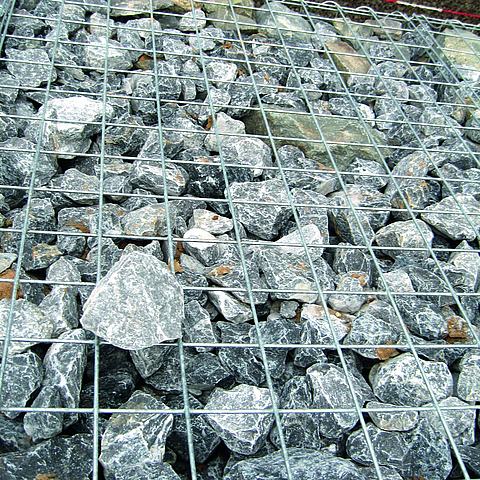 Pressure-stable, frost-proof stone filling - Gabion Components - Huesker Products