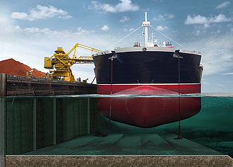 Incomat® mats for anchorage protection: Robust concrete slab solution against scouring in seaports