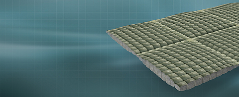 Drawing of Incomat Flex concrete mat