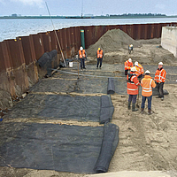 Wind farm Krammer - Huesker projects in the Netherlands