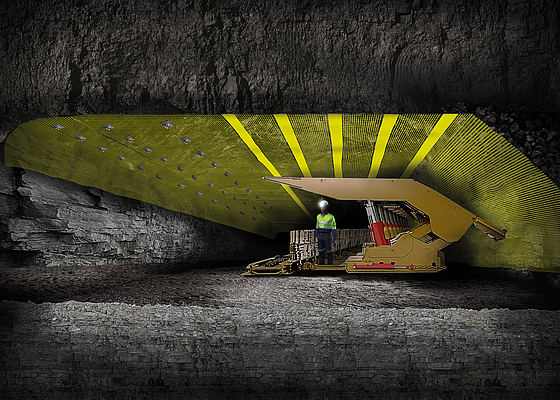 High-strength mining support: HUESKER Minegrid® geogrid for safe rockfall and longwall support