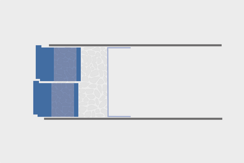 Hollow chamber block Facing - Various concrete hollow chamber blocks - Huesker system variants