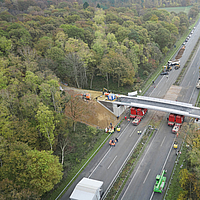 Fast highway bridge construction in passive design