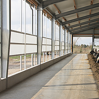 Double WLU for flexible ventilation in the dairy barn