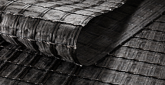 Insight into the flexibility of HaTelit XP Detailed view of the flexible HaTelit XP reinforcement grid