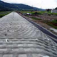 Surface view of a dam